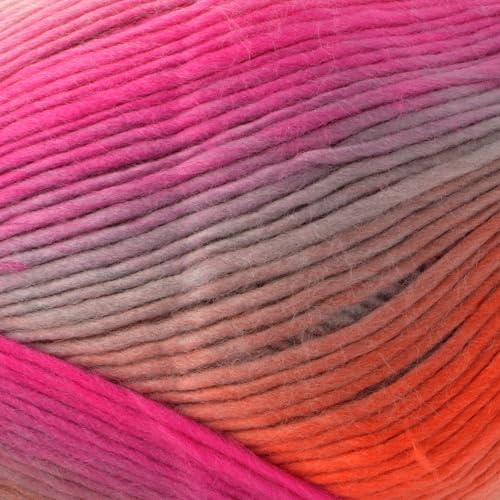 Loops & Threads Facets Yarn - Yarn for Knitting, Crochet, Weaving, and Arts & Crafts - Lollipop, Acrylic, 3.5 oz