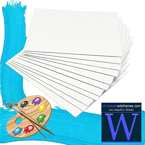 18x24 White Canvas Boards for Painting Bulk 100 Pack.Paint Canvases for Painting Art.Artist Blank Canvases for Painting 18x24 Canvas Panels.Quality Acid Free Primed Canvas Boards for Acrylic,Oil etc
