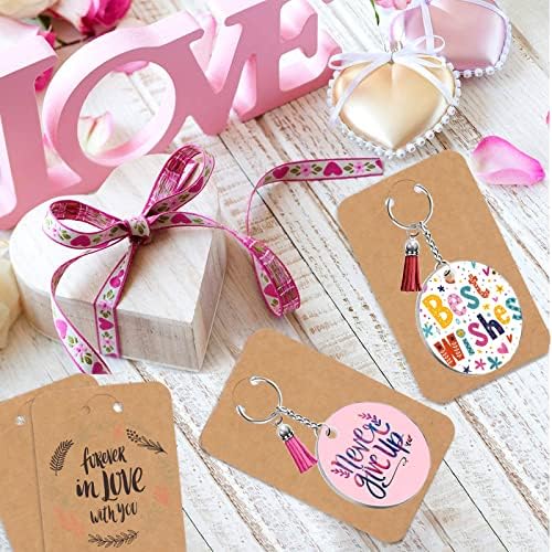 ZOCONE 144 PCS 2 INCH Acrylic Keychain Blanks Set, Clear Circle Acrylic Blank Bulk with Keychain Ring, Display Card, Packing Bag, Jump Rings, Tassels for Vinyl DIY Keychain Earring and Craft Project