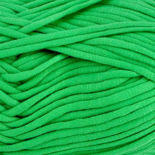 Loops & Threads Cuddle Craft Tube Yarn – Medium (4) Cotton Nylon Blend, Soft Tube Yarn for Knitting, Crochet & Crafts, Ideal for Apparel, Accessories & Decor, 109 yd / 3.52 oz Skein, 8 Pack