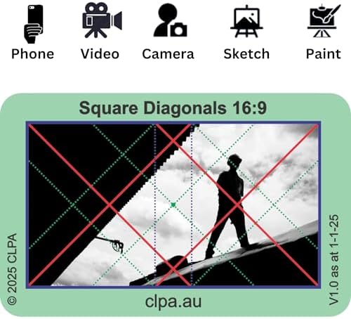 Square Diagonals Directors Viewfinder Card