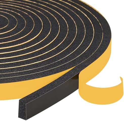 Yotache Weather Stripping Door Seal Strip 1/2 x 1/4 inch, 26Ft