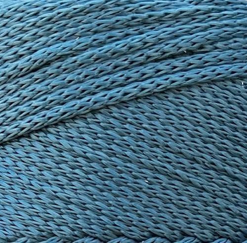 Polyester Macrame Cord 2mm x 251 Yards, 100% Polypropylene Premium Macrame Rope, Colorful Yarn Crochet Macrame Bag Craft for Wall Hangers, Bags, Bottom Plates, Carpets (Peacock) 1, 2MM-MCRM