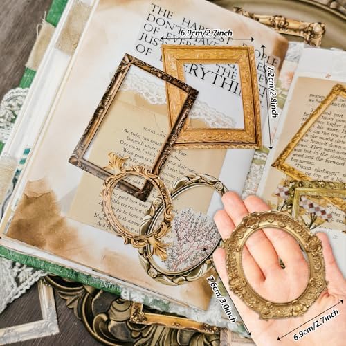 200 Pcs Vintage Frame Decorative Stickers