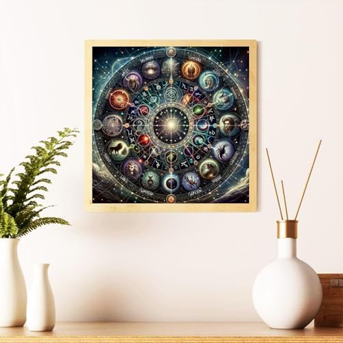 Fantasy Diamond Art Kits for Adults, Diamond Painting Kits 14x14 Inch | Diamond Painting Kits for Adults Beginners, Gem Art, 5D Full Drill, DIY Arts and Crafts for Gift Home or Decor
