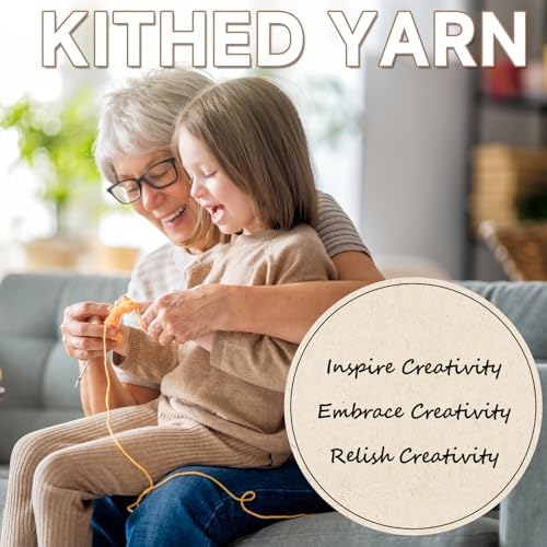 Cotton Chainette Yarn,4 Medium (Worsted)-10oz,3 Pack,Knitting Yarn for Beginners,Thicker for Crocheting and Knitting (37 Jade)