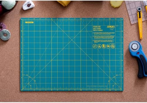 OLFA 12x17" Folding Self-Healing Rotary Mat (FCM-12x17) - Triple-Layer
