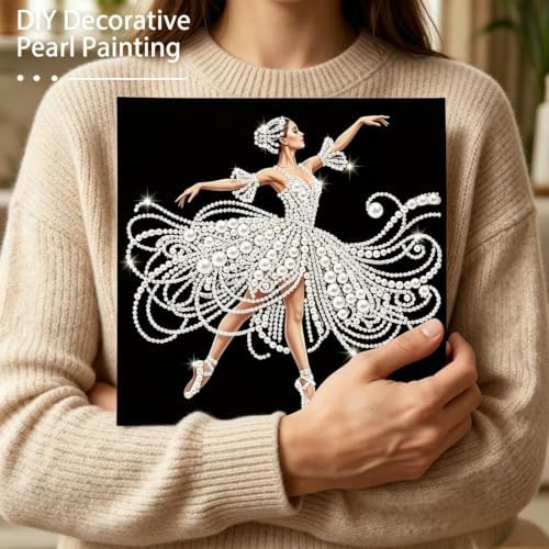 Pearl Diamond Painting Kits for Adults, Diamond Art for Elegant Dancer