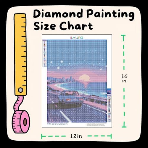 ILYUFO Diamond Art Kits for Adults Fantasy DIY Diamond Painting