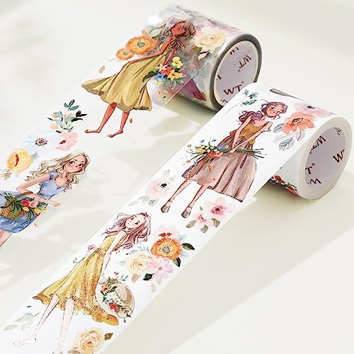 WT Carefree Wide Washi Tape, 50mm x 5m, Original Designs – Not Pre-Cut