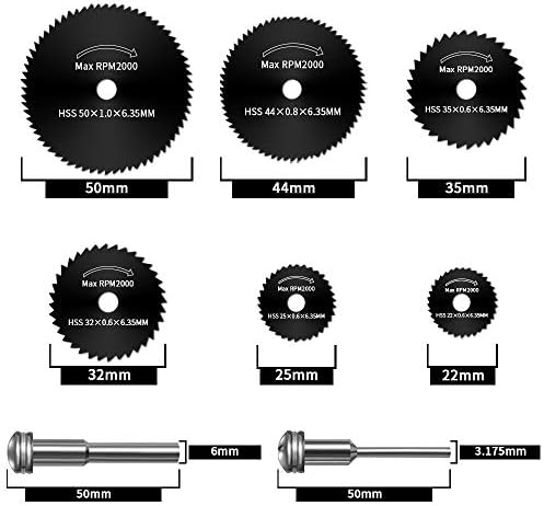 Cutting Discs for Dremel Rotary Tool, 3 Different Saw Blades to Meet Your Different Needs, Cutting Wheel Set Can Cutting Wood/Metal/Plastic/Glass/Stone and Make DIY Craft