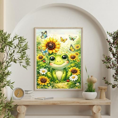 Xylogist Frog Diamond Art Kits for Adults 12x16 Inch