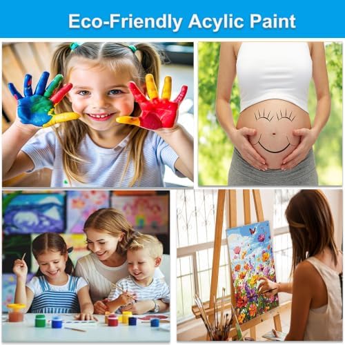 Artunion Wild Flowers Paint by Numbers Kit for Adults,Flower Canvas Paint by Number Kits, DIY Oil Painting Paint by Number Kits on Canvas Arts Craft for Home Wall Decor 16x20 Inch
