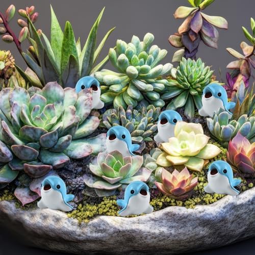 Mini Dolphin Figurines Resin Silicone Mold for DIY Fairy Garden Decor