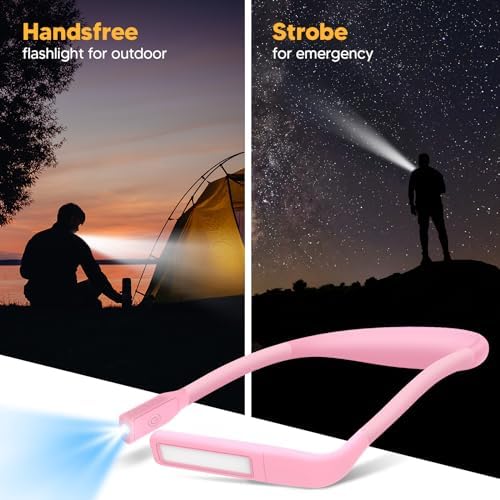 Neck Light, Stepless Dimming Reading Light for Book Lover Gifts