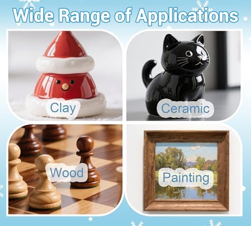 Air Dry Clay Glaze 7 OZ Gloss & Matte, Anti-Crack Waterproof Sealant