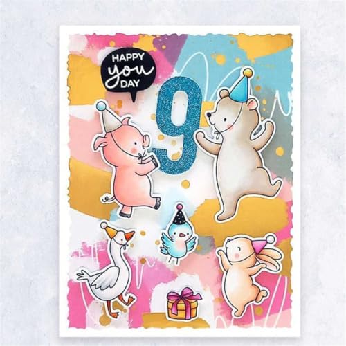 Cutting Dies Metal Stencils Scrapbooking Tools DIY Embossing Template for Paper Card Making Album Arts Crafts Supplies (0-9 Numbers-8.5x6.4cm)