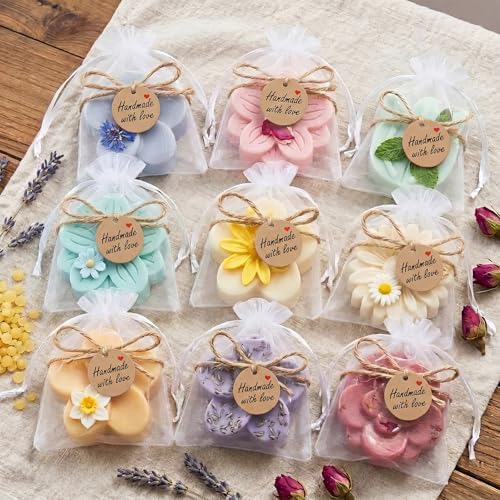 Domensi 64 Pcs Soap Making Mold Kit DIY Craft Set for Handmade Soap