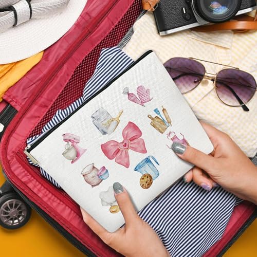 Funny Baking Makeup Bag, Cooking Cosmetic Pouch for Purse