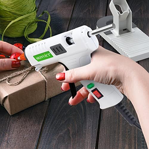 MONVICT Hot Glue Gun Kit,40W Mini Glue Gun with Suction Cups Stand