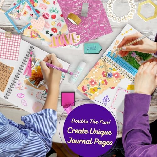 DIY Journal Kit for Girls Ages 8+, Stationery Set for Teen Tween Girl Gift