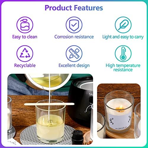 SAEUYVB 20 Pcs 6 oz Clear Glass Candle Jars with Bamboo Lids