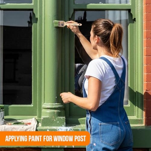 Vermeer Angled Paint Brushes, 1-2.5 Inch Paint Brush Set for Trim, 5 Pc | Interior & exterior | Furniture, cabinets, doors & fences | Latex & oil-based | Medium stiff bristles, softwood handles