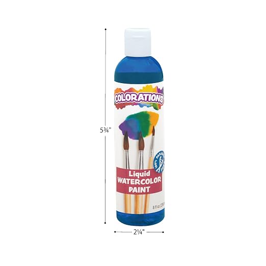 Colorations Paraben-Free Liquid Watercolor Paint, Vibrant Yellow