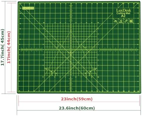 Self Healing Cutting Mat 18 × 24 in, A2 Craft Cutting Mat 5-Layer Double-Sided Rotary Sewing Mat - Suitable for Quilting, Sewing, Handicrafts, And Amateur Cutting Of Fabric Cutting Boards
