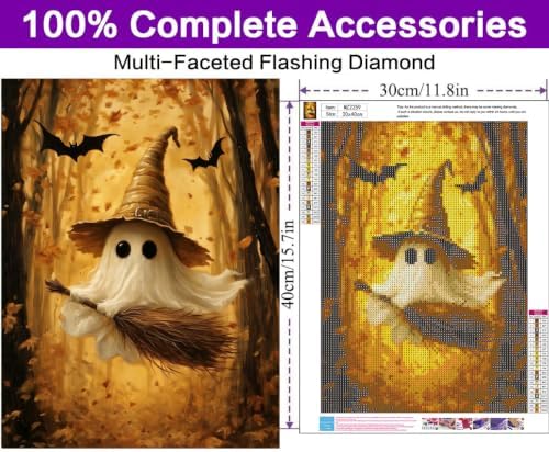 Halloween Diamond Art Kits for Adults, Diamond Art Painting Kits for Adults