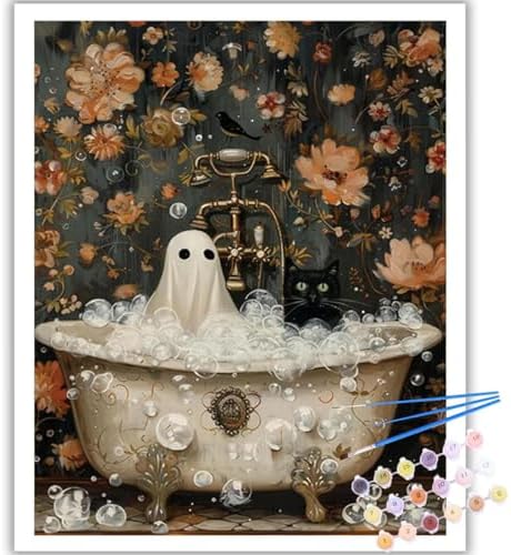 Arttoplus Halloween Paint by Numbers Kit for Adults Beginner 16x20 inch