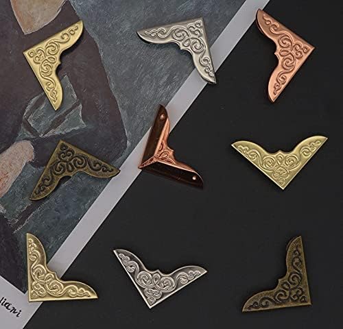 Metal Book Corner Protector Set, Iron Decorative Cover, JSMSEVEN
