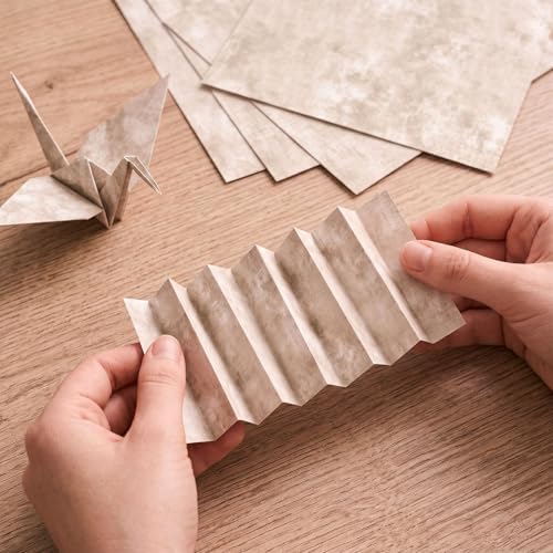 24 Sheets Beige Scrapbook Paper 12x12 Inch 160gsm