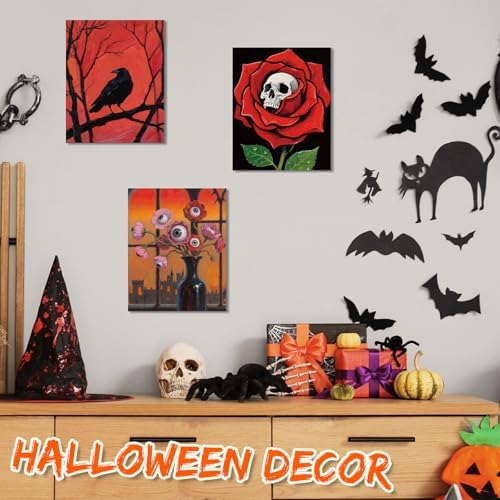 Tinlade 12 Pcs Pre Drawn Canvas for Painting Stretched,Gothic