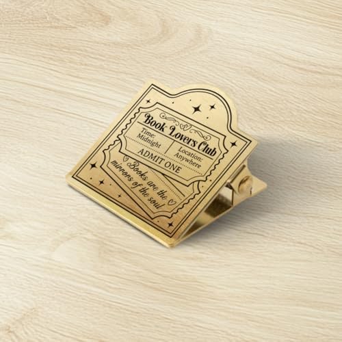 ANATTASOUL Book Lovers Club Travel Journal Clip for DIY Use