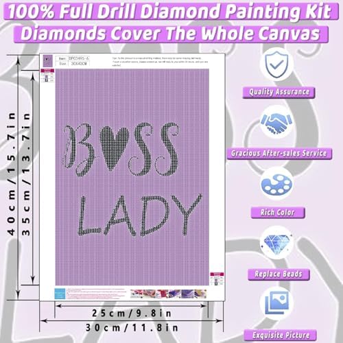 6 Pack Purple Diamond Art Kits for Adults Diamond Painting Kit for Beginner