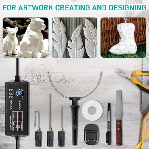 Hot Foam CutterFoam Cutter Electric Cutting Machine Pen Tools Kit with 110-240V/0-28W Digital Voltage Controller Electric Cutting Machine Pen Tool