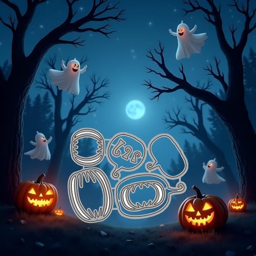 Pumpkin Dies for Card Making,Metal Die Cuts Pumpkin Heads Party Cutting Dies Halloween Embossing Stencils for Card Making Scrapbooking Album Decorative Die-Cuts