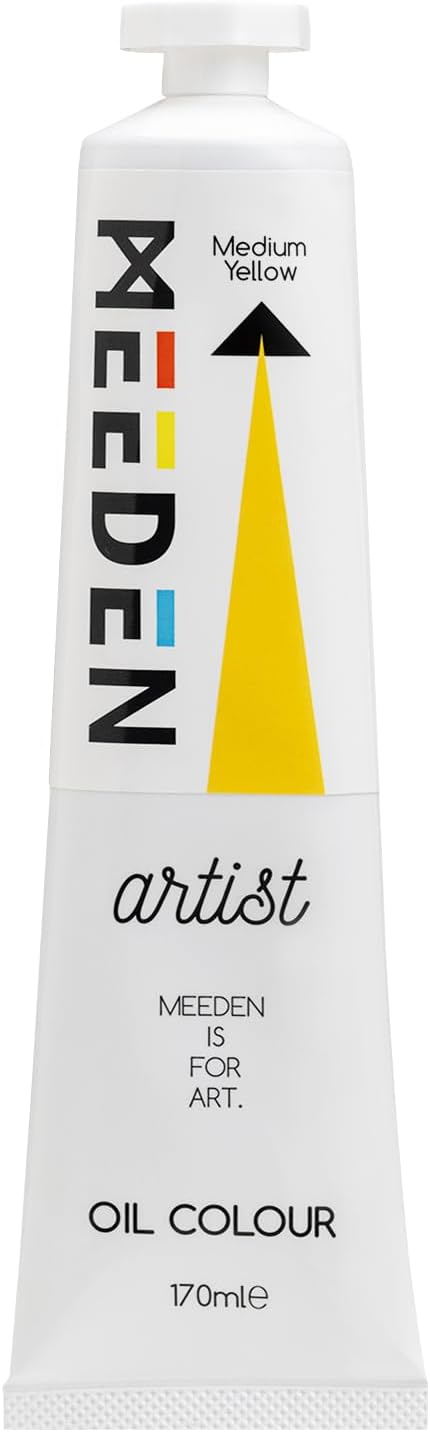 MEEDEN Artist Grade Oil Paint: Medium Yellow - 170ml/5.7oz Tube | Professional Art Paints and Supplies for Canvas Painting