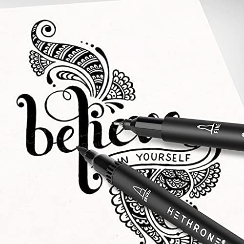 Hethrone Black Coloring Markers (Pack of 12)