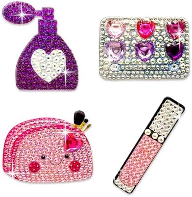 StickerBeans® Rhinestone Stickers - Glam Squad 2 Sticker Pack, 2” x 2” Unique Sparkly Cut-to-Shape for Collecting, Trading, Decorating Laptops, Phone Cases, Scrapbooks
