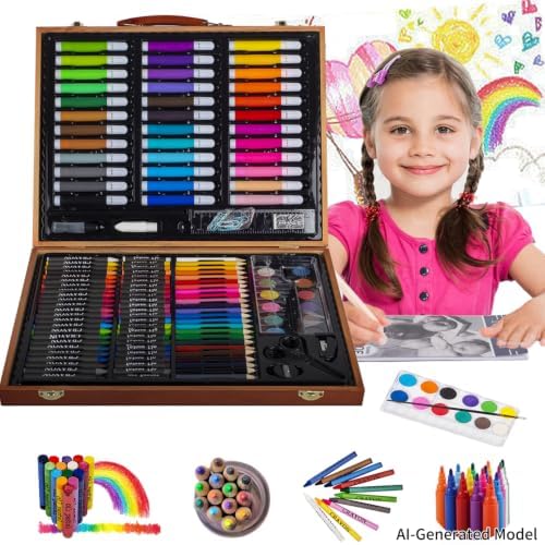 KINSPORY Drawing Case, 150 Pieces Drawing Supplies