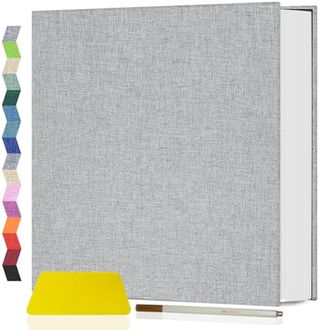 Popotop Photo Album Self Adhesive Scrapbook Album for 4x6 5x7 8x10 Pictures DIY Photo Book as Scrapbooking Supplies Kits, Birthday Gifts for Women Mom Wedding Baby Family Travel