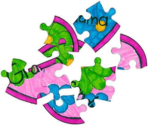 Hygloss 6 Blank Heart Puzzles – 6 x 8 Inches – Ideal for Valentine’s Day Crafts – Write, Draw, and Decorate – 8 Pieces Each