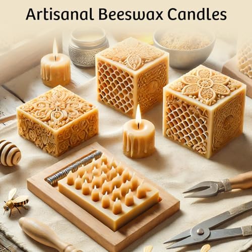 Beeswax Pellets for Candle Making – 2lb/5lb/10lb – Natural Beeswax for Candles, Lip Balms, and Skincare – Yellow Beeswax for DIY Projects – Ideal for Beginners and Experts（2lb）