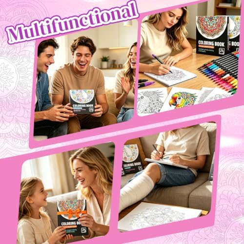 Swear Coloring Book for Adults with 36 Colors Watercolor & Drawing Pens