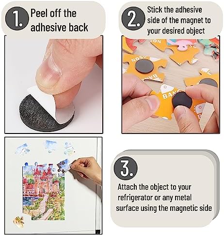 Mr. Pen- Self Adhesive Magnet Dots, 120 pcs, Flexible and Extra Thin