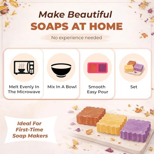 Honey Oak DIY Soap Making Kit Gift Set for Adults & Kids