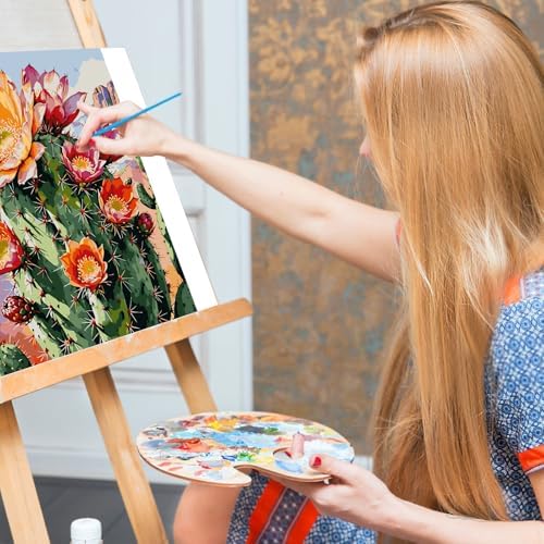 Paint by Numbers Kit for Adults, Cactus DIY Acrylic Canvas Painting Set