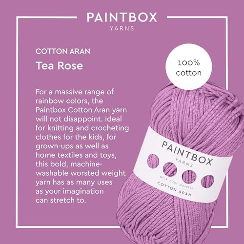 Paintbox Yarns 100% Cotton Aran Yarn 1.76oz / 50g, 93yds / 85m